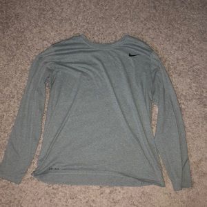 Nike Grey Dri Fit Long Sleeve